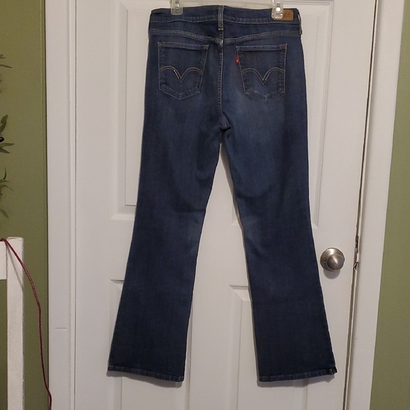 Levi's Dark Blue Flare Jeans - Picture 3 of 4